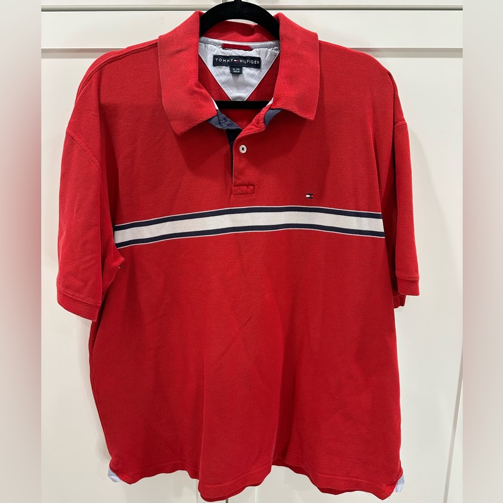 Tommy Hilfiger polo shirt size XL red